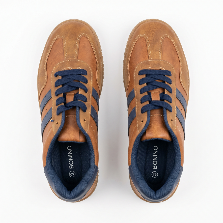 Baskets Homme BONINO Camel – Importées d’Espagne 🇪🇸