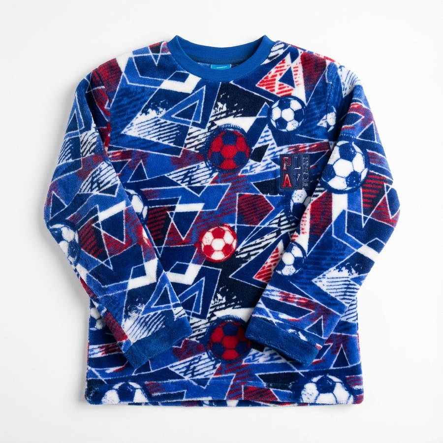 Pyjama garçon polaire “PLAY”  – Fabriqué en Espagne 🇪🇸