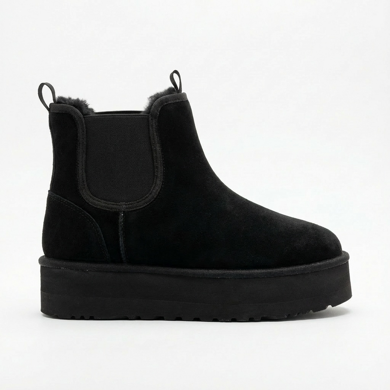 Bottines Noir Fourrées –  Importées d’Espagne 🇪🇸