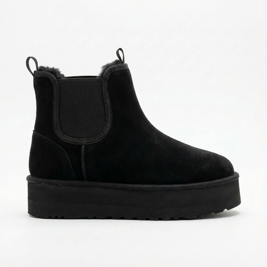 Bottines Noir Fourrées –  Importées d’Espagne 🇪🇸
