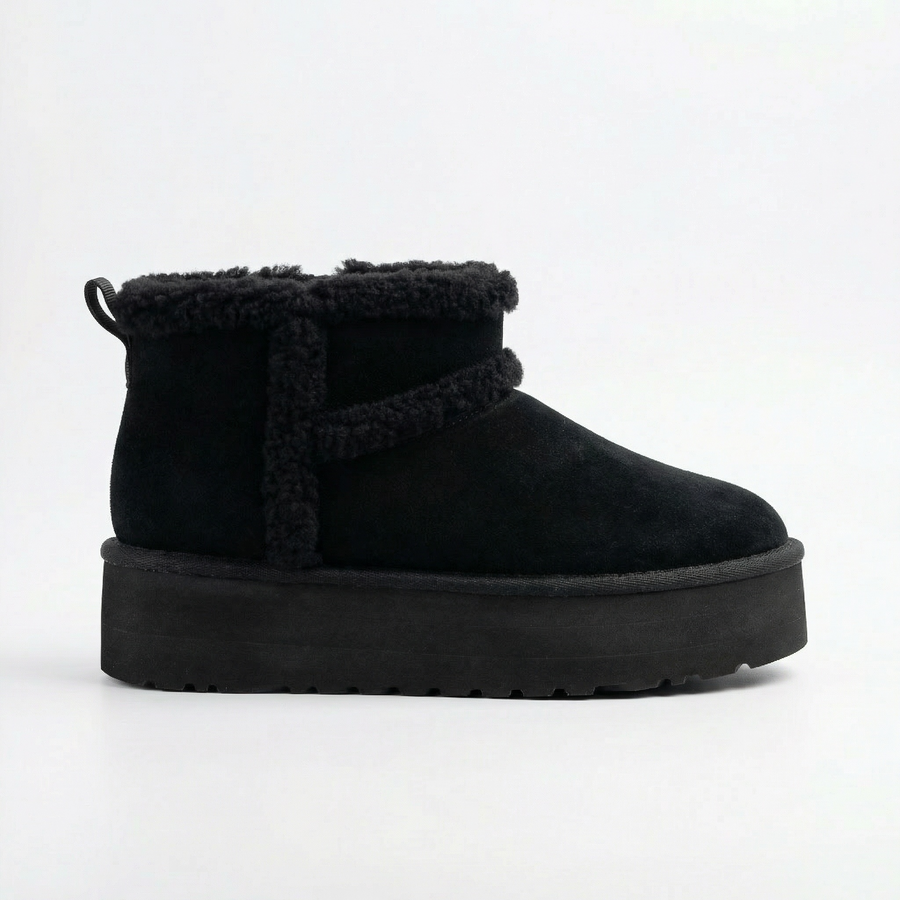 Bottines Noir Fourrées –  Importées d’Espagne 🇪🇸