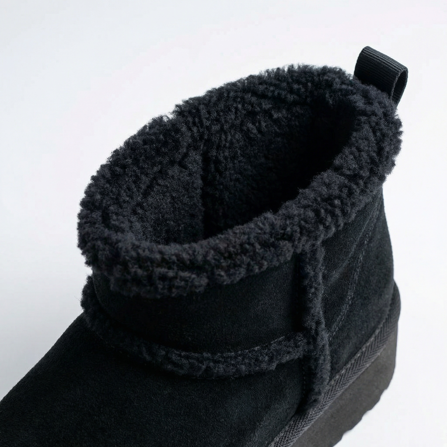 Bottines Noir Fourrées –  Importées d’Espagne 🇪🇸
