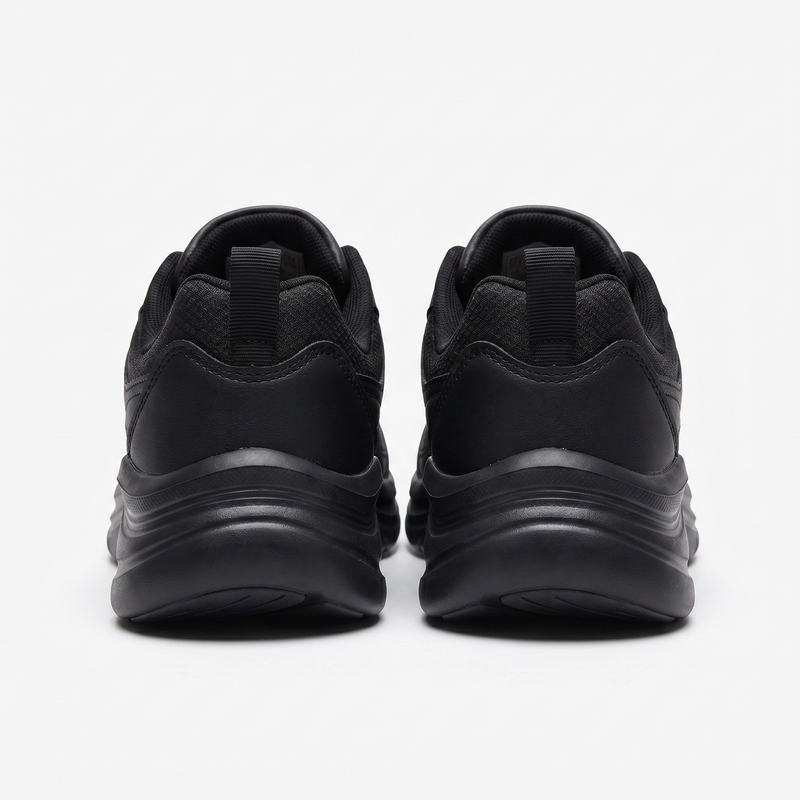 Sneakers Homme Noires Wide Fit “Double Memory” – Importées d’Espagne 🇪🇸