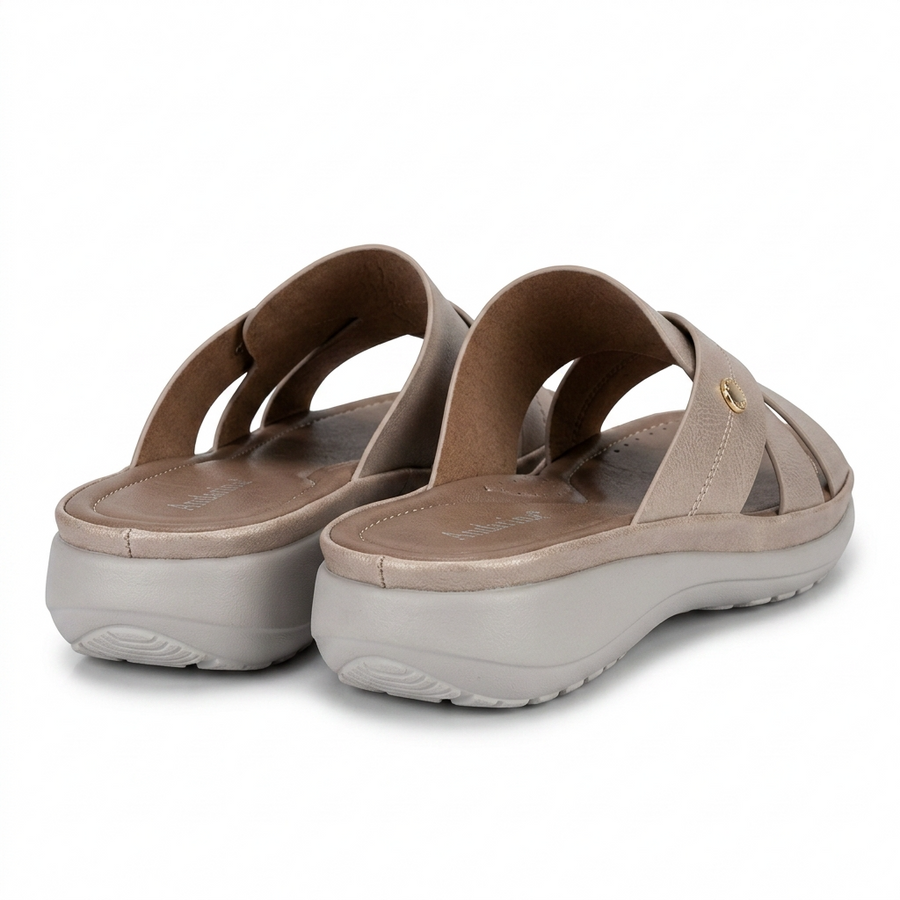 Sandales Femme Andarina – Brides Croisées – Importées d'Espagne 🇪🇸 – Taupe