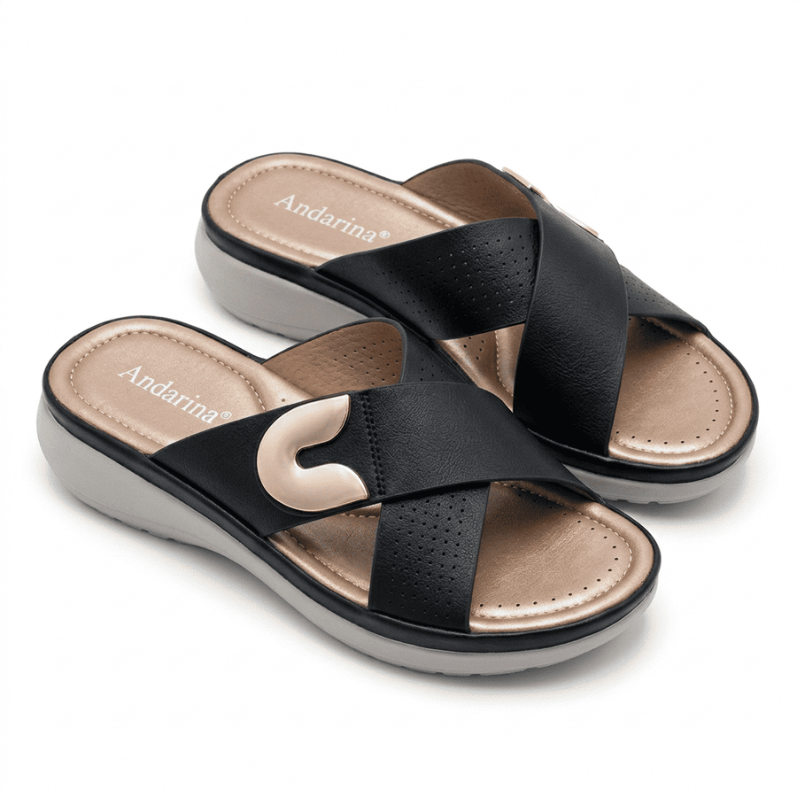 Sandales Femme Andarina – Importées d'Espagne 🇪🇸 – Noir