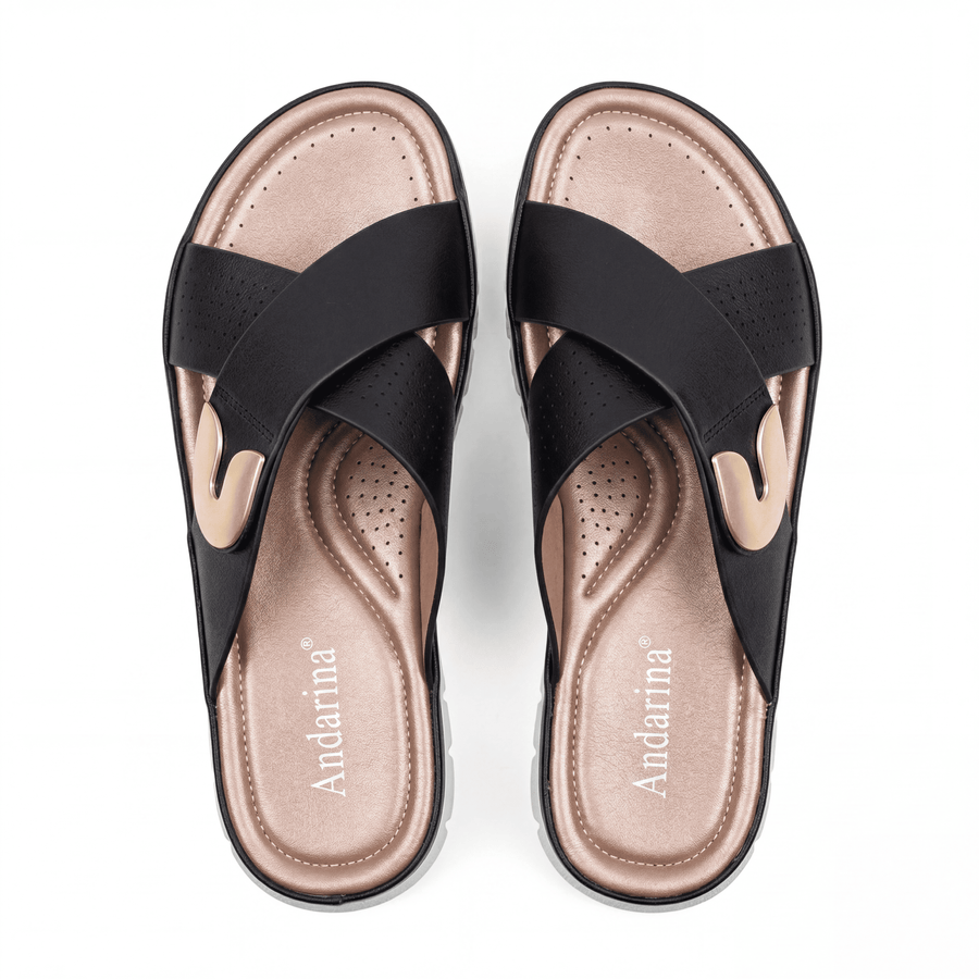 Sandales Femme Andarina – Importées d'Espagne 🇪🇸 – Noir