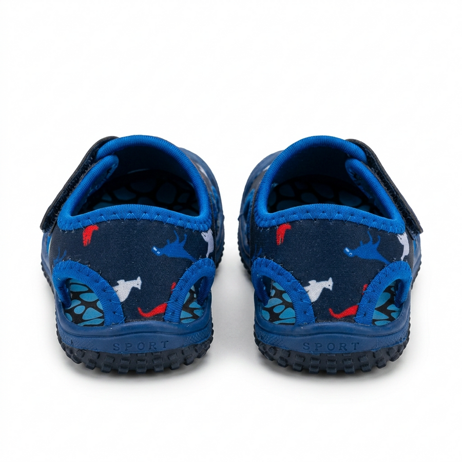 Chaussures Aquatiques Enfant Dinosaures  — Bleu Marine – Importées d’Espagne 🇪🇸