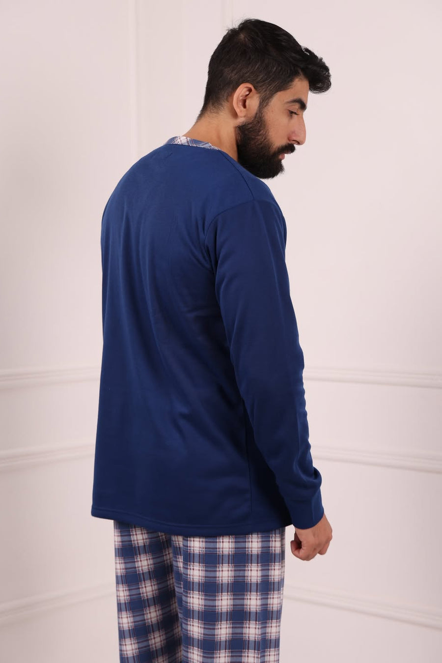 Pyjama Homme Hiver Carreaux – Coton Premium (KF 47)