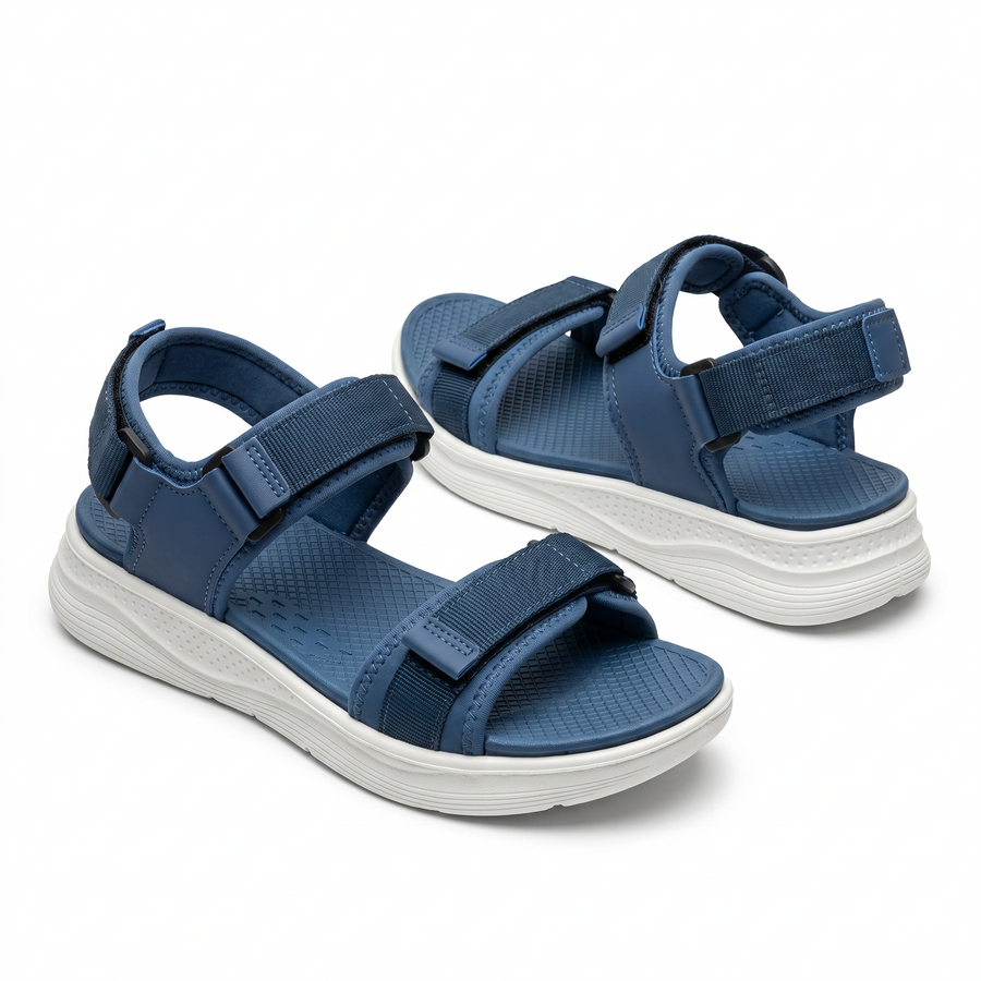 Sandale Sport Unisex Triple Velcro Semelle Chunky - Importees d'Espagne 🇪🇸 - bleu