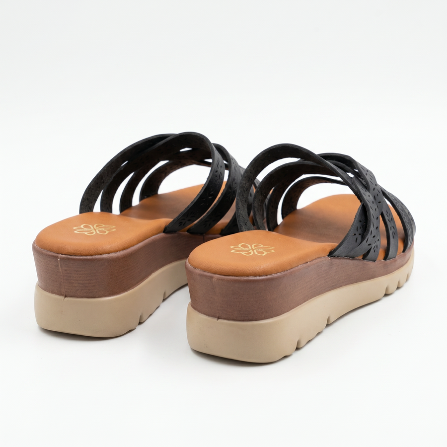 Sandales Femme Tressées Multi-Brides – Importées d'Espagne 🇪🇸  – Noir