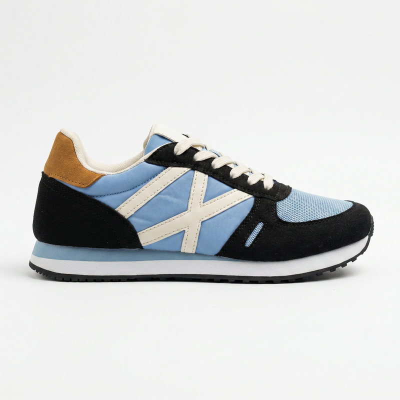 Baskets Homme X/ Bleu & Noir – Importées d’Espagne 🇪🇸