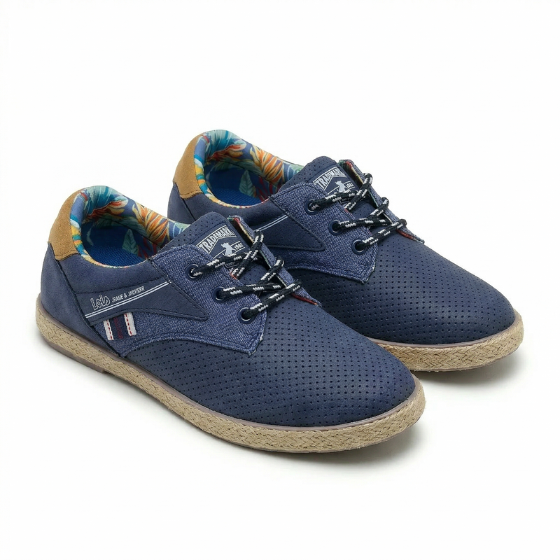 Baskets garçon bleu marine perforées – Importées d’Espagne 🇪🇸