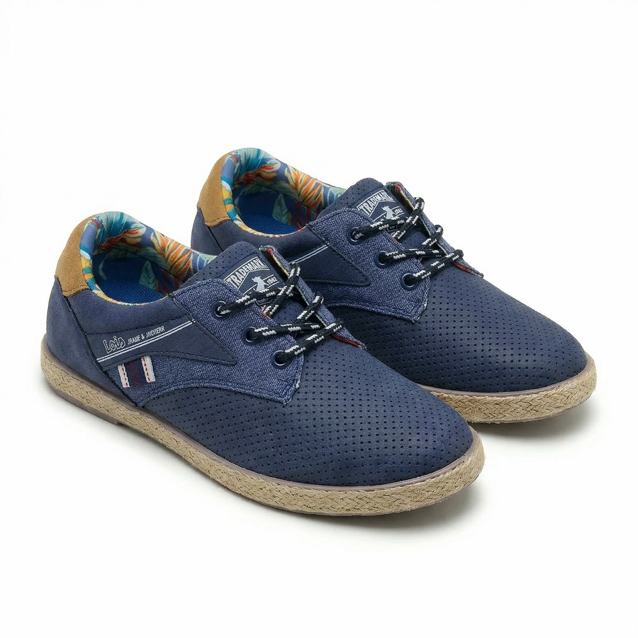 Baskets Garçon – Perforées – Importées d’Espagne 🇪🇸 – Bleu Marine
