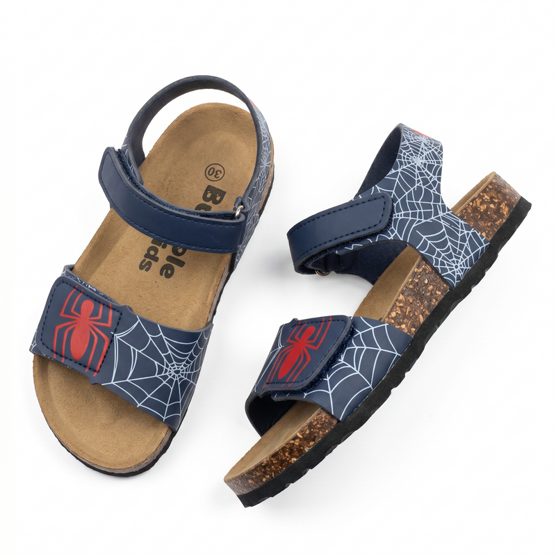 Sandales Enfant Bleu Marine  “Toile d’Araignée”  – Importées d’Espagne 🇪🇸