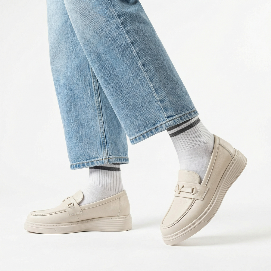 Mocassins Femme écru – Made in Spain 🇪🇸