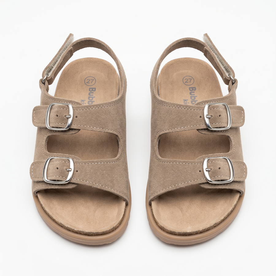 Sandales Enfant Boucles & Scratch – Importées d'Espagne 🇪🇸 – Beige