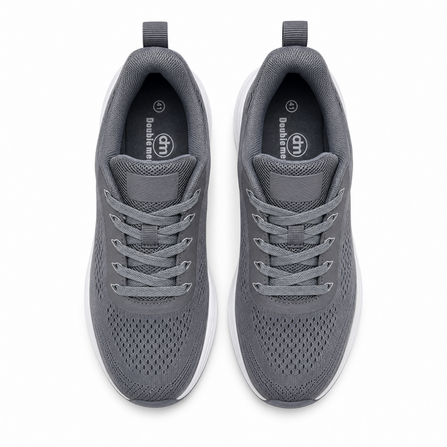 Sneakers Homme Grises Respirantes “Double Memory” – Importées d’Espagne 🇪🇸