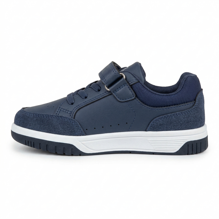 Baskets Garçon Scratch – Suédine – Importées d’Espagne 🇪🇸 – Bleu Marine