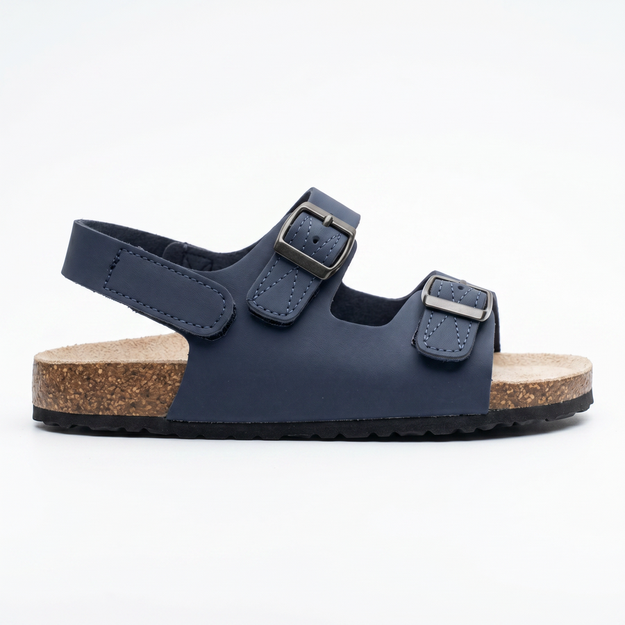 Sandales Enfant Bleu Marine Boucles & Scratch – Importées d’Espagne 🇪🇸