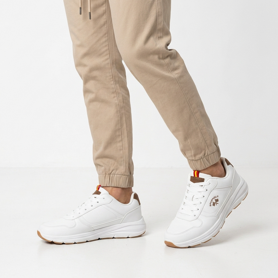 Sneakers Homme Blanches SPAGNOLO – Importées d’Espagne  🇪🇸