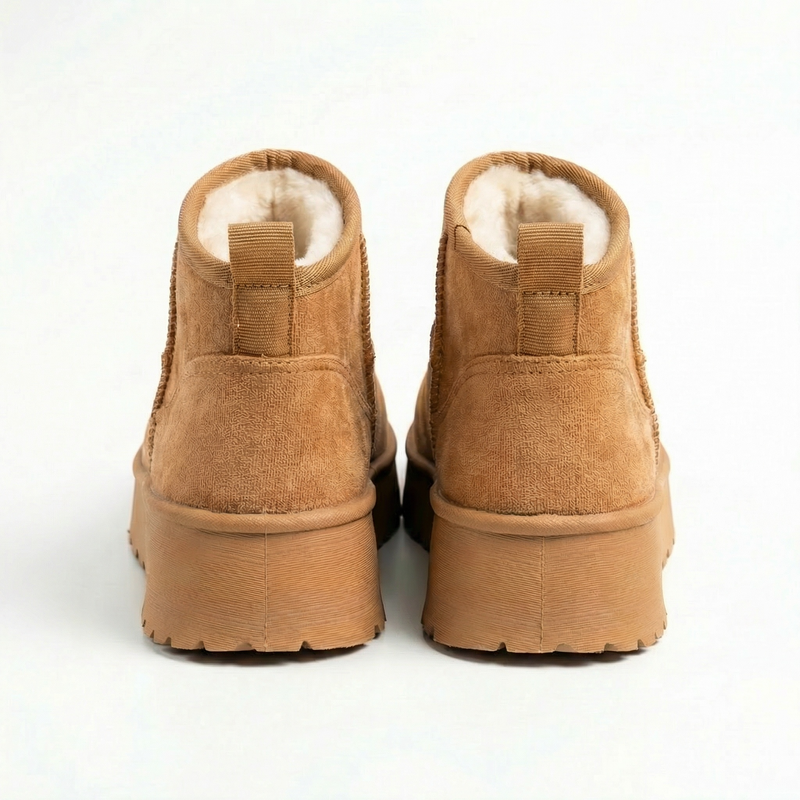 Bottines fourrées camel femme –  Importées d’Espagne 🇪🇸