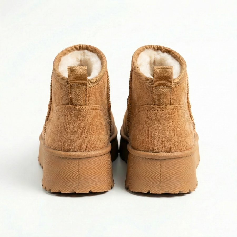 Bottines fourrées camel femme –  Importées d’Espagne 🇪🇸