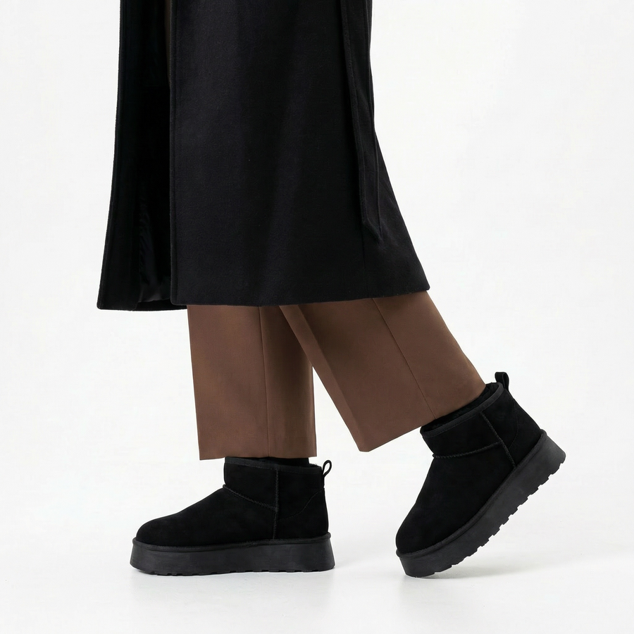 Bottines fourrées Noir femme – Importées d’Espagne 🇪🇸