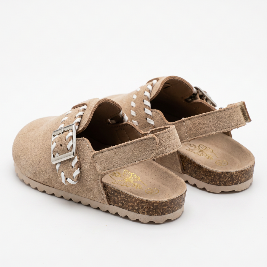 Sabots Fille Bohème Chic Beige – Importées d’Espagne 🇪🇸