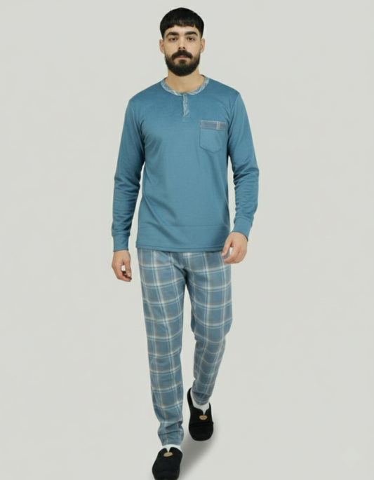 Pyjama Bombas Espagne — design élégant et tissu chaud pour homme.