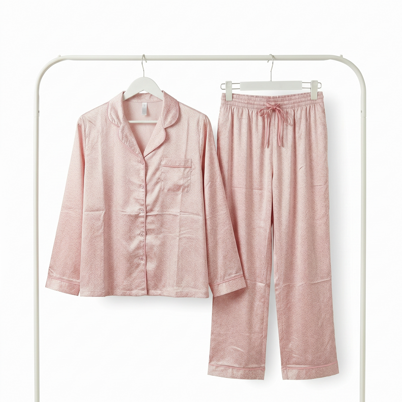 Pyjama Tress Femme Rose à Motif – Importé d’Espagne 🇪🇸