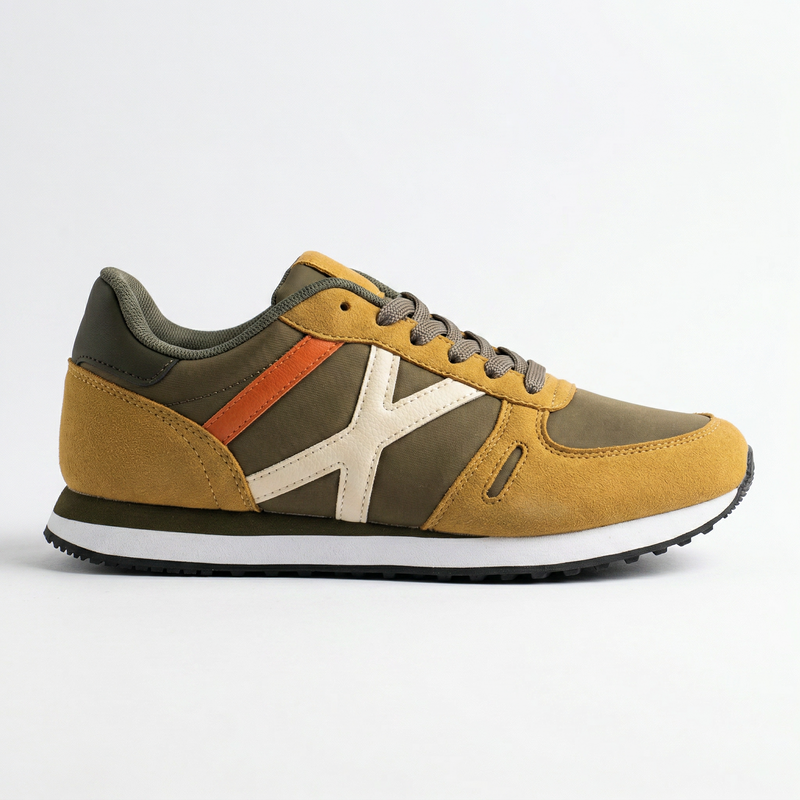 Baskets Homme Mustard/Khaki – Importées d’Espagne 🇪🇸