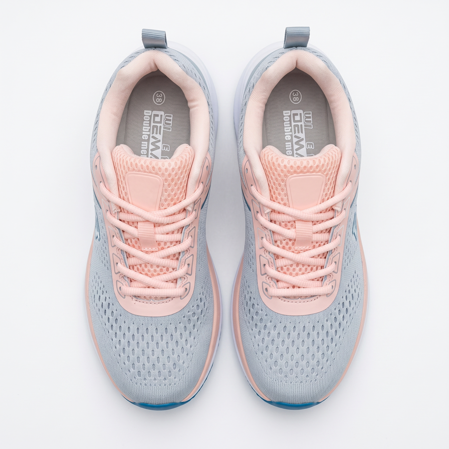 Sneakers Femme Wide Fit “Double Memory” – Importées d’Espagne 🇪🇸 – Gris