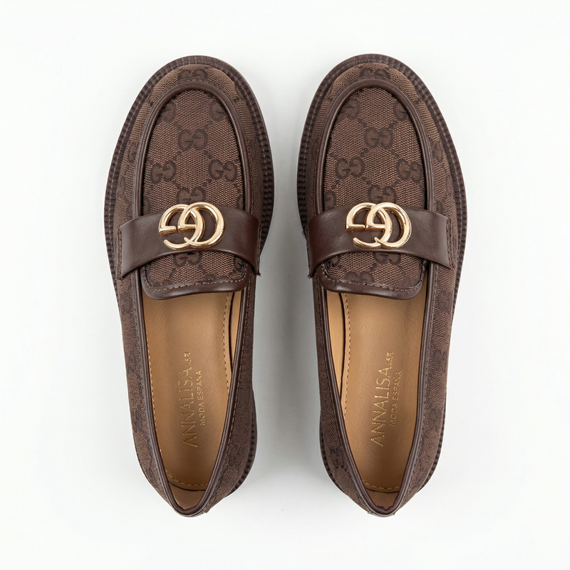 Mocassins Femme Marron Foncé  – Fabriqué en Espagne 🇪🇸