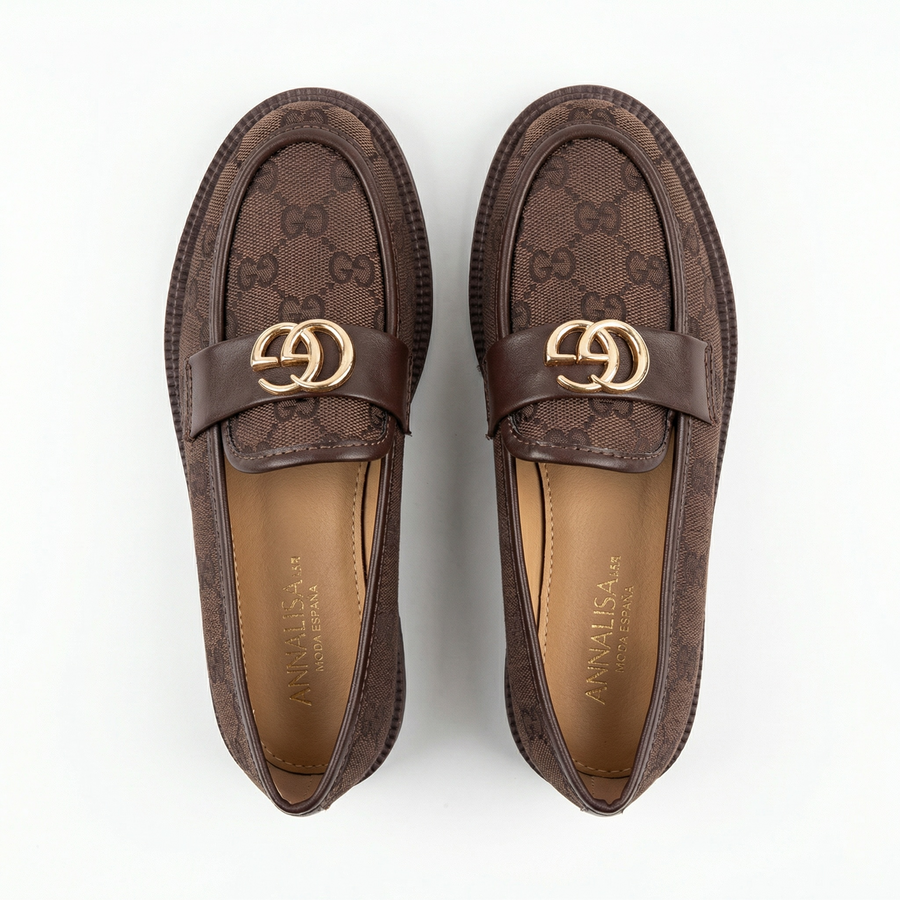 Mocassins Femme Marron Foncé  – Fabriqué en Espagne 🇪🇸