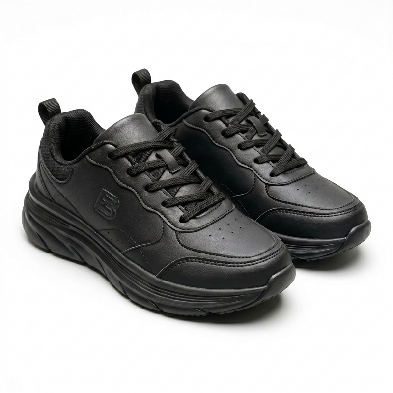 Sneakers Homme Noires Wide Fit “Double Memory” – Importées d’Espagne 🇪🇸