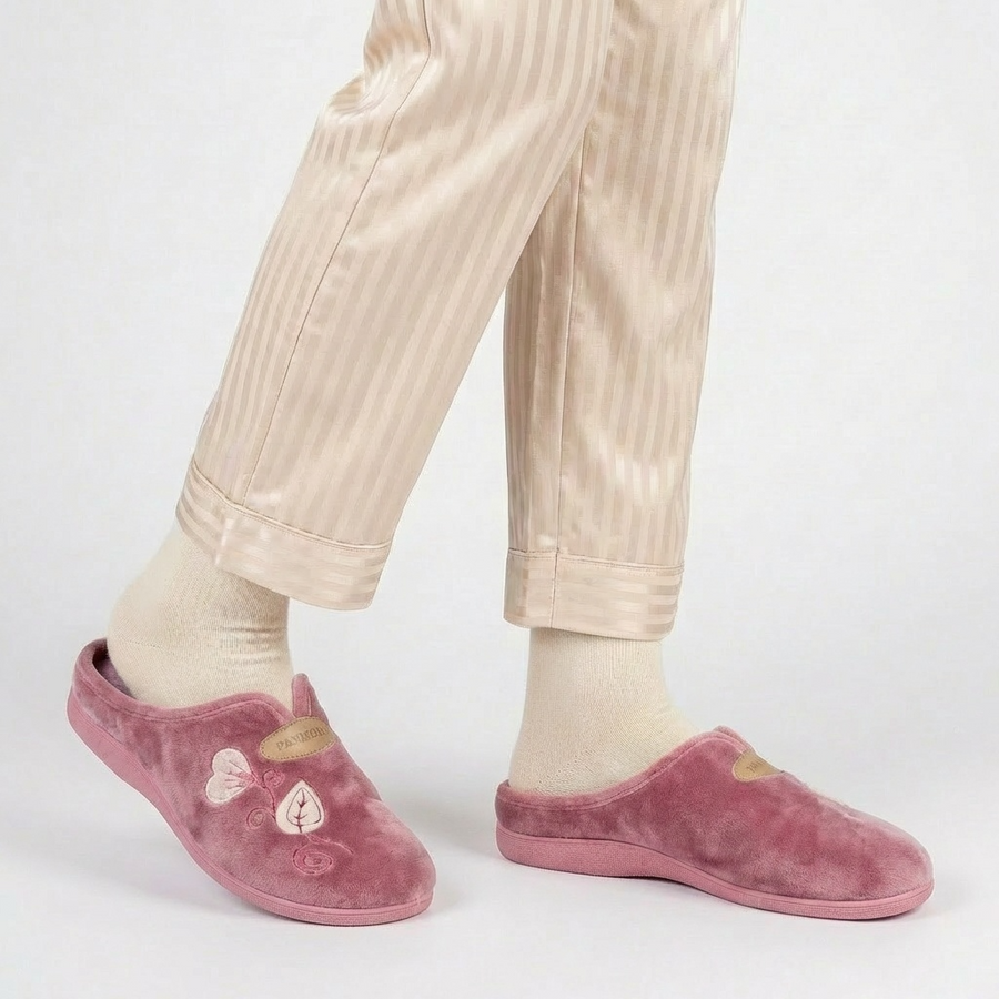 Pantoufles Femme Hiver Confort Rose – Importées d’Espagne