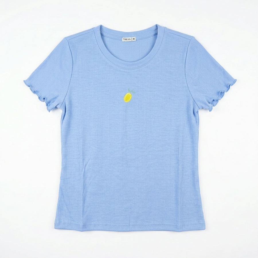 Pyjama Tress Femme Bleu & Jaune – Importé d’Espagne 🇪🇸