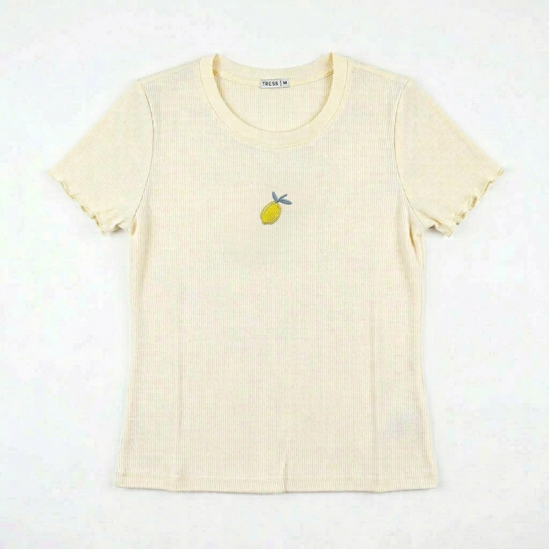Pyjama Tress Femme Crème & Jaune – Importé d’Espagne 🇪🇸