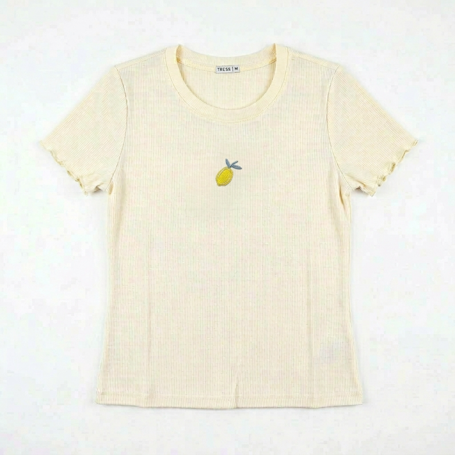 Pyjama Tress Femme Crème & Jaune – Importé d’Espagne 🇪🇸