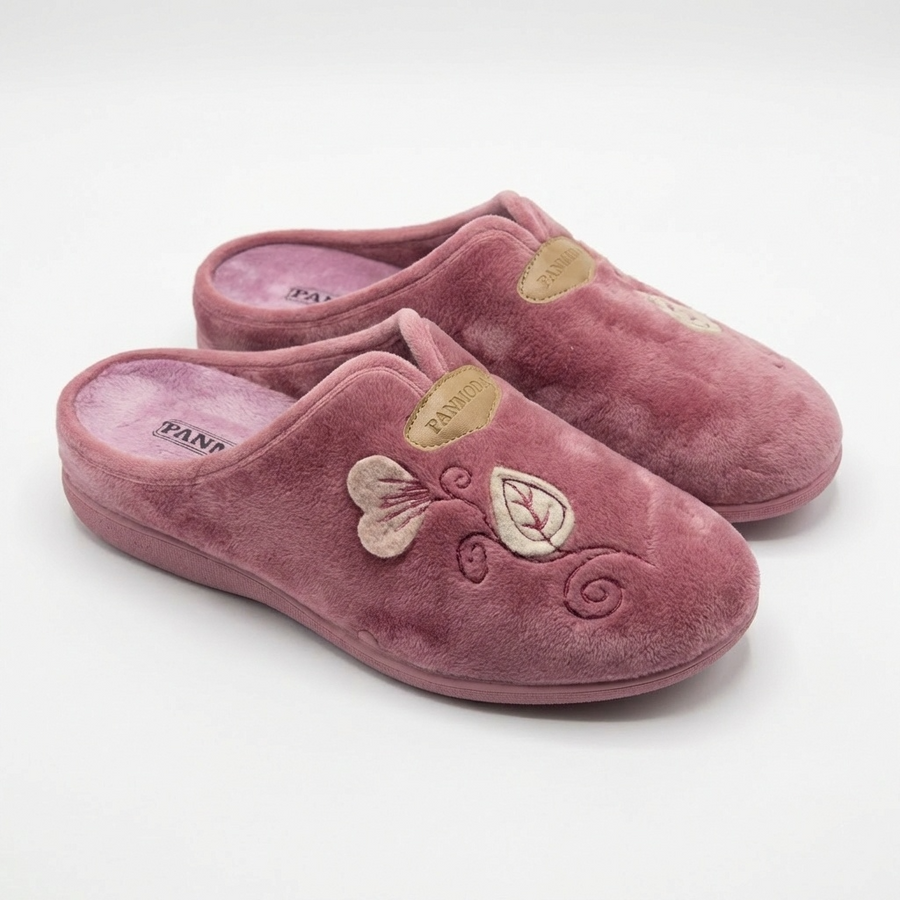 Pantoufles Femme Hiver Confort Rose – Importées d’Espagne