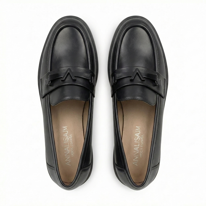 Mocassins Femme Noir – Made in Spain  🇪🇸