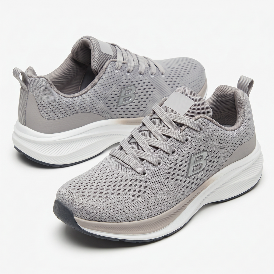 Sneakers Femme Respirantes “Double Memory” – Importées d’Espagne  🇪🇸 – Gris