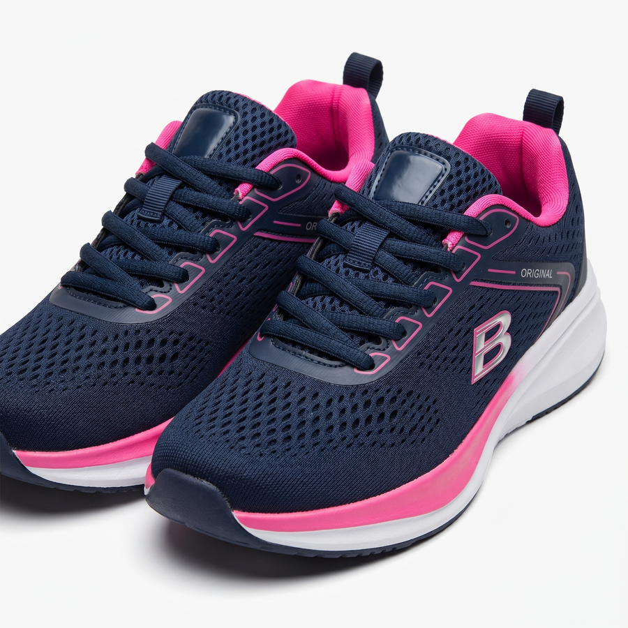 Sneakers Femme Wide Fit “Double Memory” – Importées d’Espagne 🇪🇸 – Bleu Marine