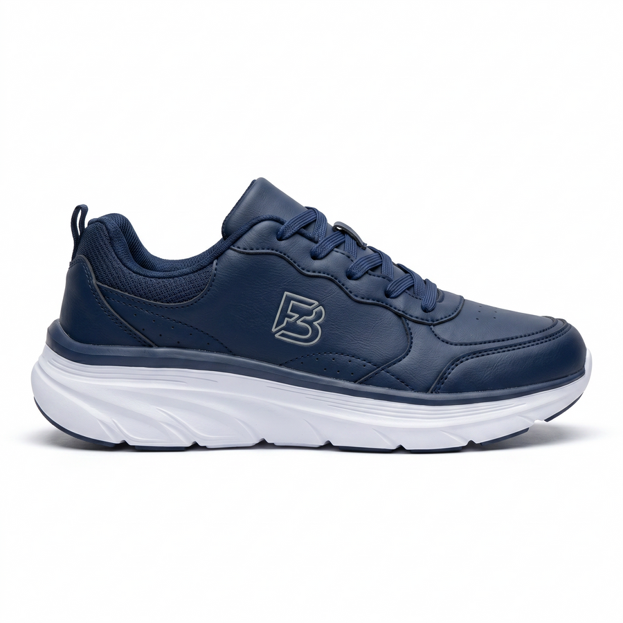 Sneakers Homme Bleu Marine Wide Fit “Double Memory” – Importées d’Espagne 🇪🇸
