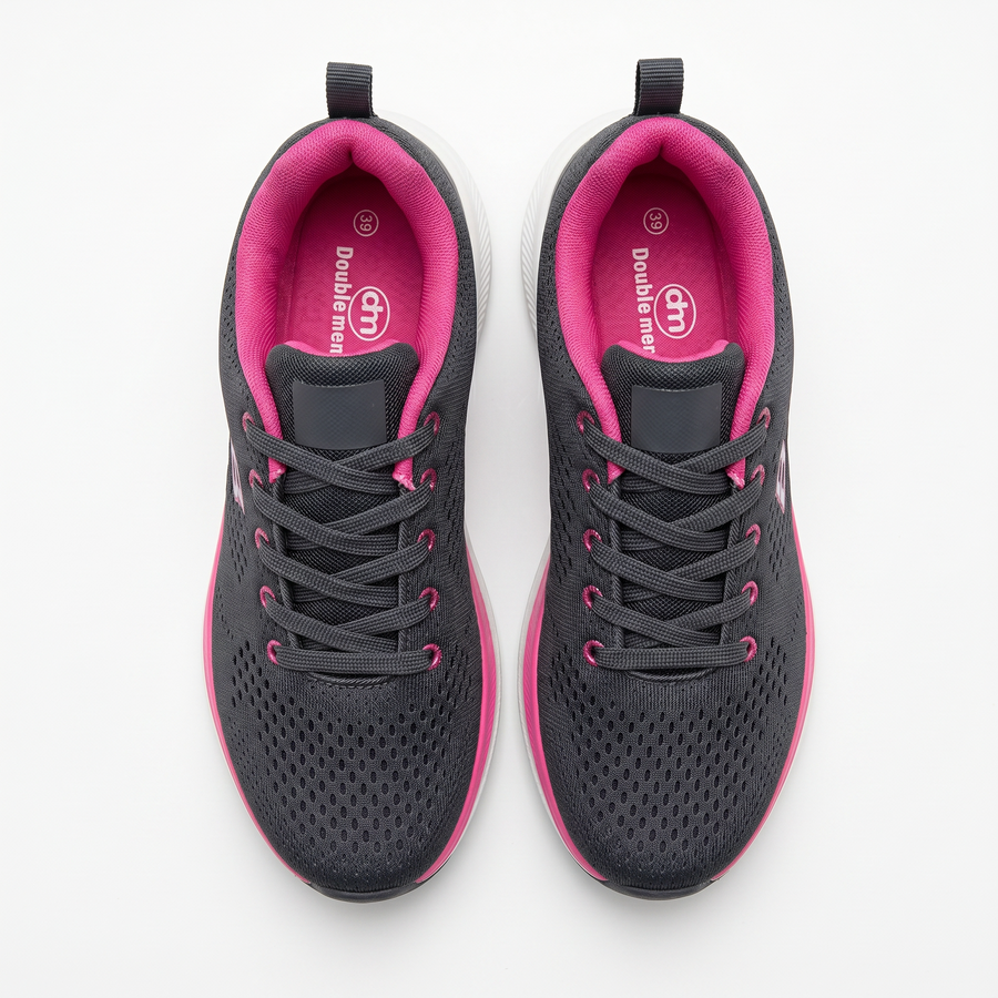 Sneakers Femme Respirantes “Double Memory” – Importées d’Espagne  🇪🇸 – Gris