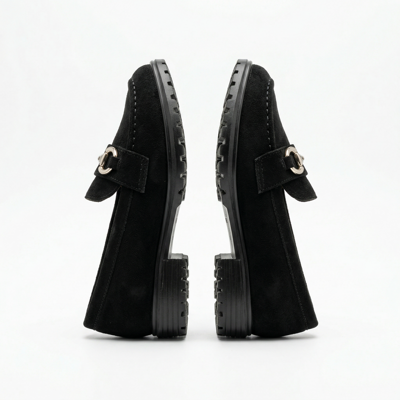 Mocassins femme en velours noirs – Importé d’Espagne 🇪🇸