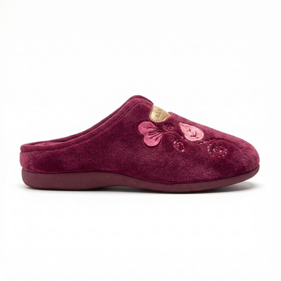 Pantoufles Femme Bordeaux – Importées d’Espagne 🇪🇸