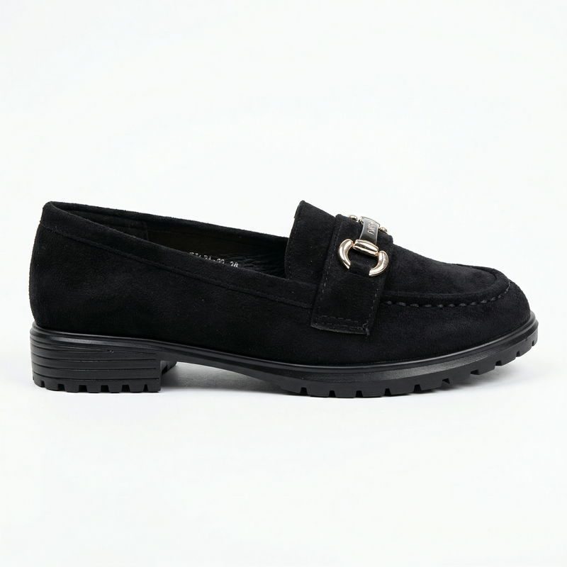 Mocassins femme en velours noirs – Importé d’Espagne 🇪🇸