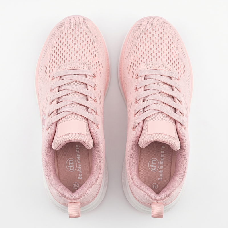 Sneakers Femme Rose Respirantes “Double Memory” – Importées d’Espagne  🇪🇸