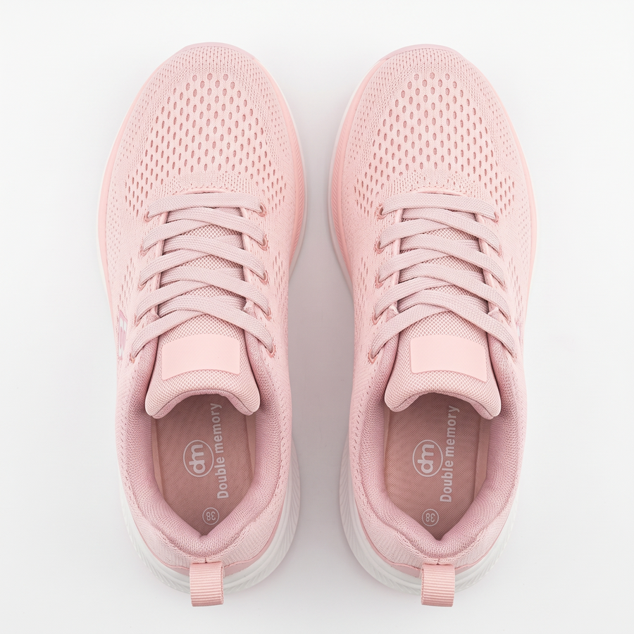 Sneakers Femme Respirantes “Double Memory” – Importées d’Espagne  🇪🇸 – Rose